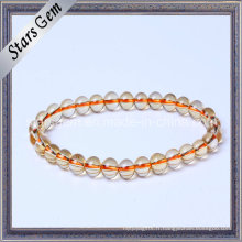 Bracelet à bijoux en perles de citrine à quartz